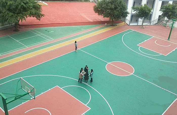 室外硅pu籃球場